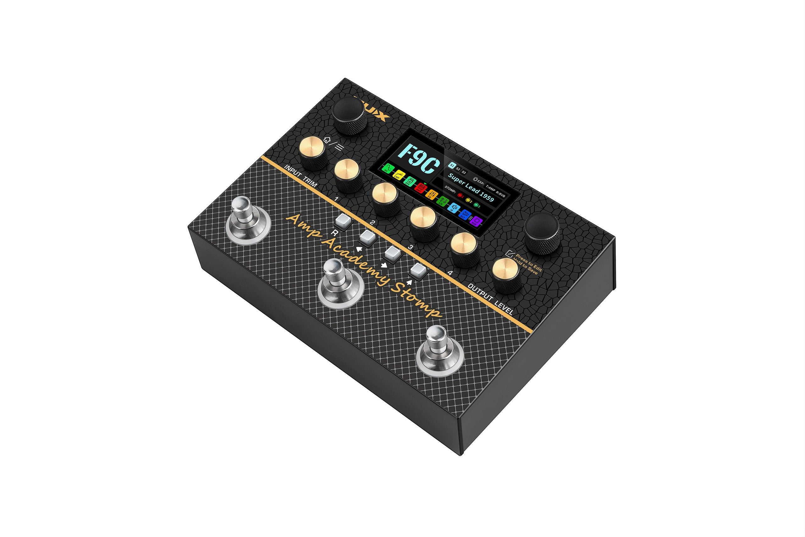NUX Amp Academy Stomp Compact Guitar Amp Modeler