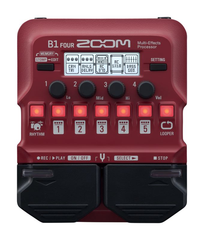 ZOOM B1 FOUR/ B1X FOUR MULTI EFFECTS BASS PROCCESSOR