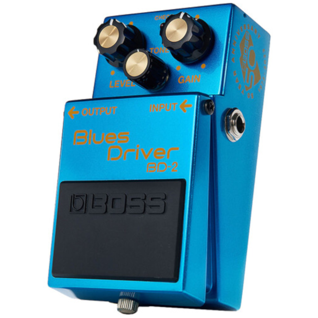 Boss BD-2-B50A 50th Anniversary Blues Driver Overdrive Effects Pedal - Metallic Blue