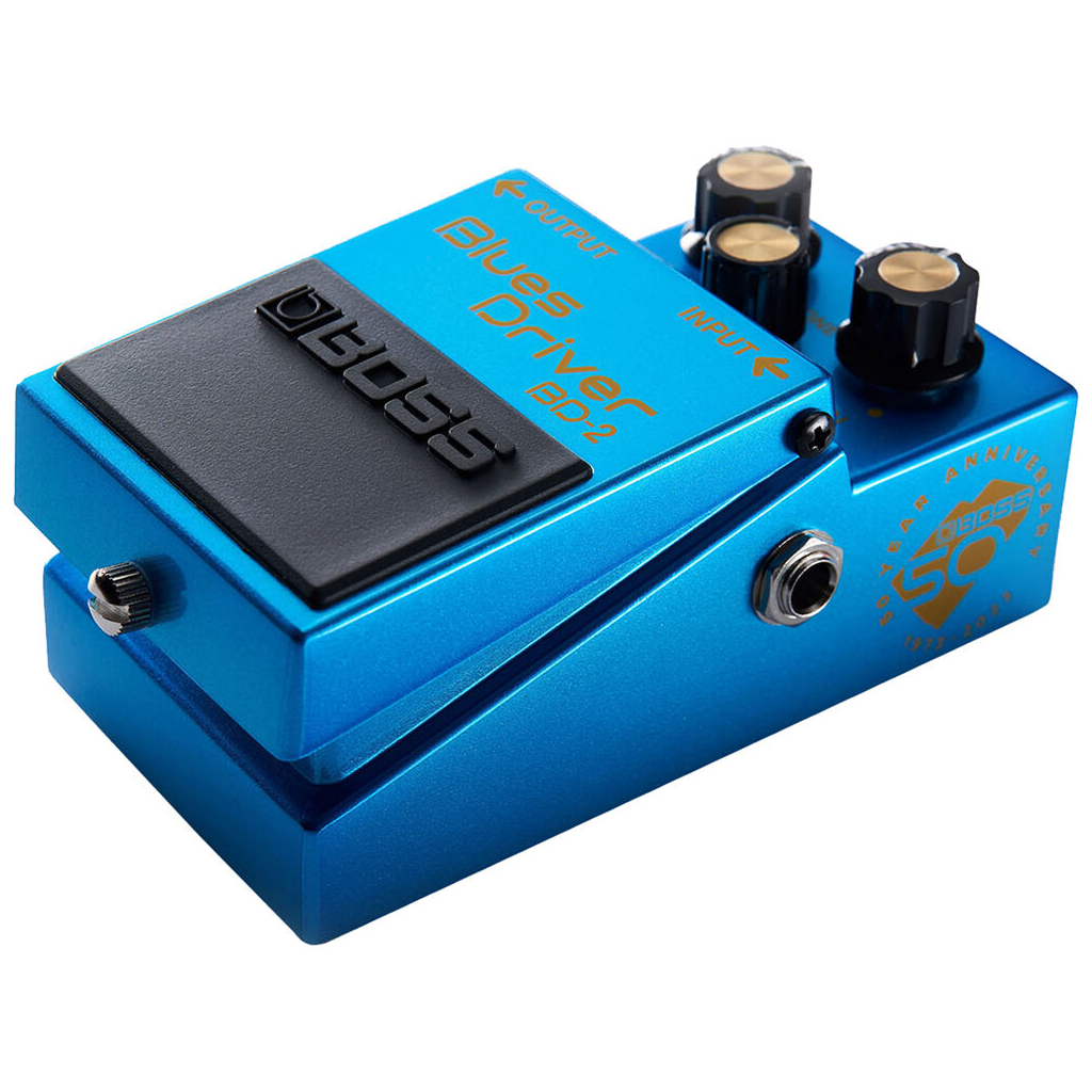 Boss BD-2-B50A 50th Anniversary Blues Driver Overdrive Effects Pedal - Metallic Blue