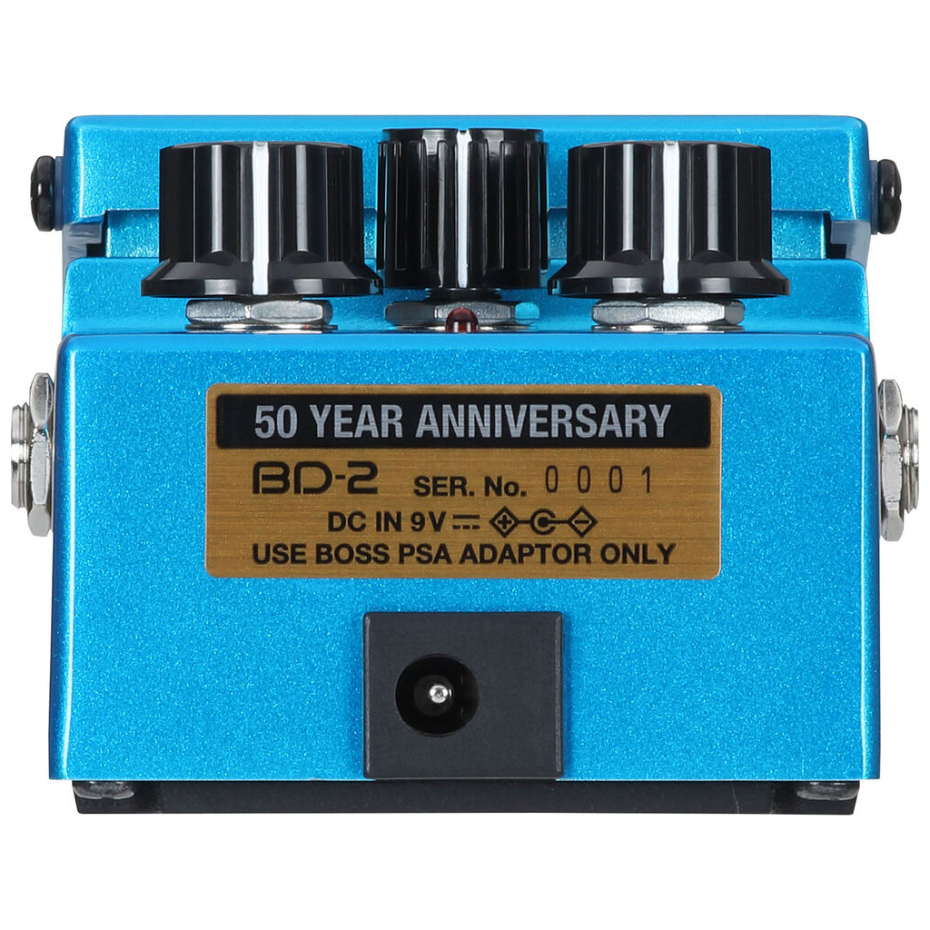 Boss BD-2-B50A 50th Anniversary Blues Driver Overdrive Effects Pedal - Metallic Blue