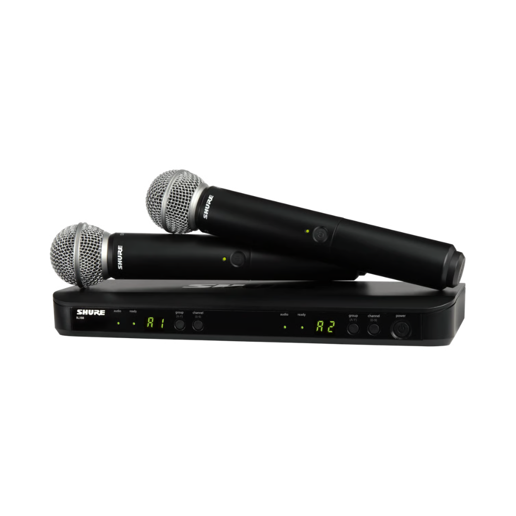 Shure BLX288E/SM58 Dual Channel Handheld Wireless Microphone System