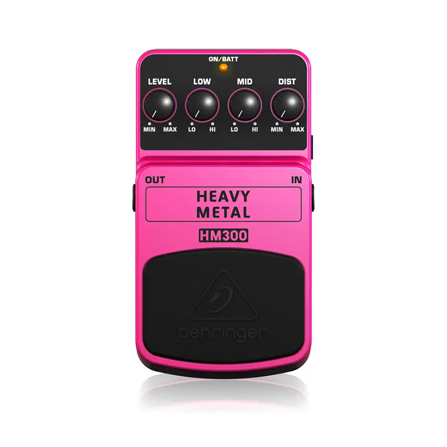 Behringer HM300 Heavy Metal Distortion Pedal – High-Gain Guitar Effect for Classic Metal Tones