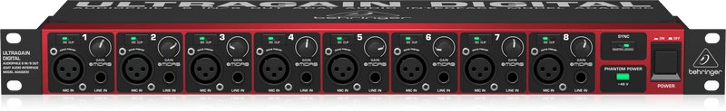 Behringer ADA8200 Audio Interface with Microphone Preamplifiers