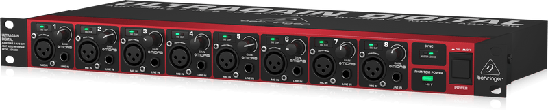 Behringer ADA8200 Audio Interface with Microphone Preamplifiers