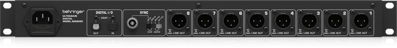 Behringer ADA8200 Audio Interface with Microphone Preamplifiers