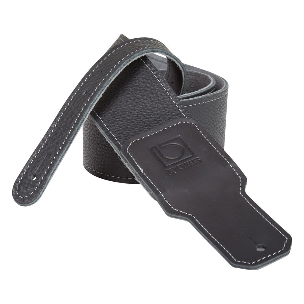 Boss BSL-20 2.5" Premium Leather Guitar Strap - Black