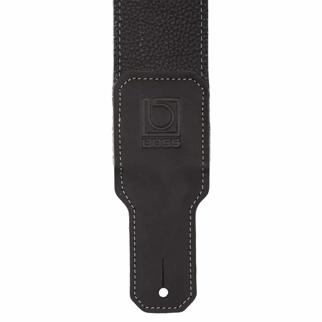Boss BSL-20 2.5" Premium Leather Guitar Strap - Black