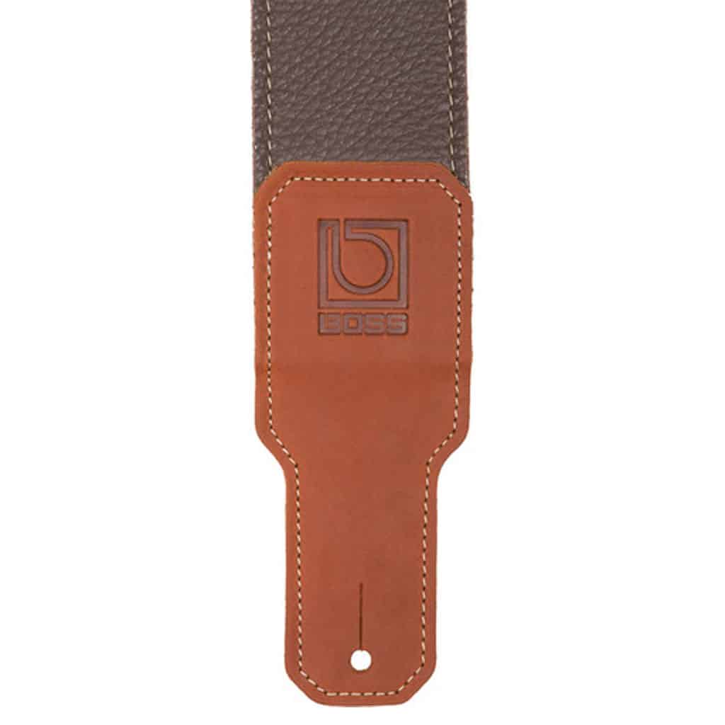Boss BSL-30 3" Premium Leather Guitar Strap - Brown