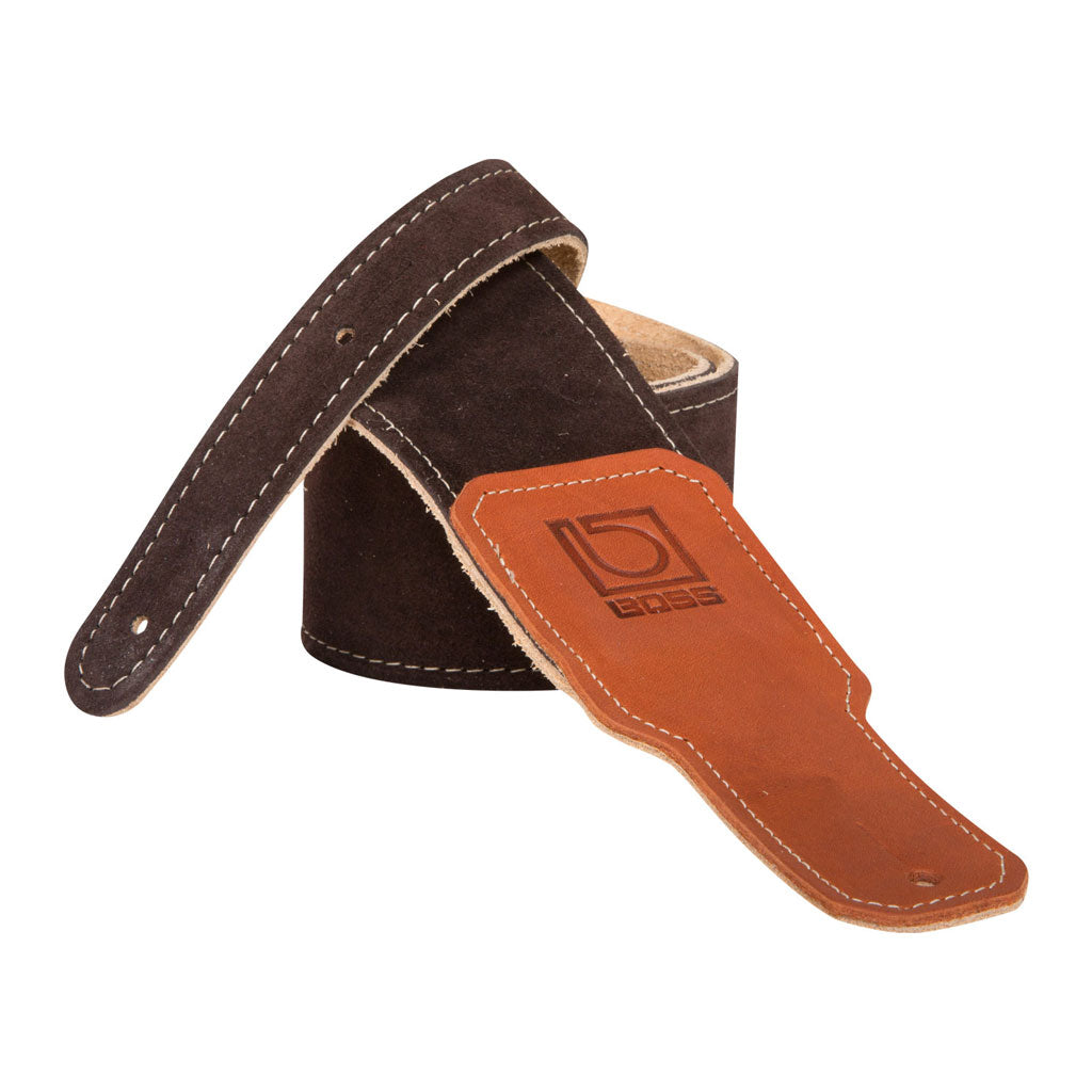 Boss BSS-25 2.5″ Premium Suede Guitar Strap - Brown