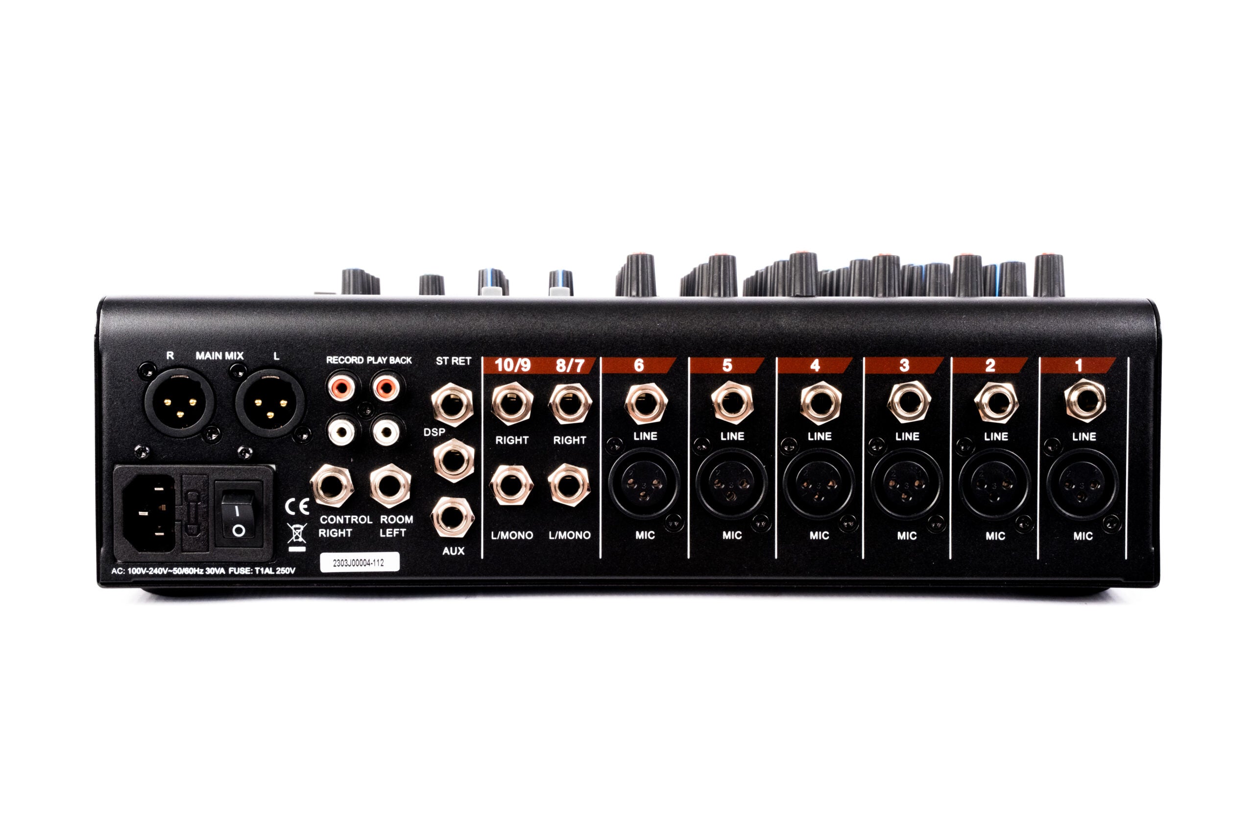 Agera Acoustics CCR-102BT 10-Channel Analog Mixer – Bluetooth, USB, SD, MP3 Playback, Built-in Effects & Compressors