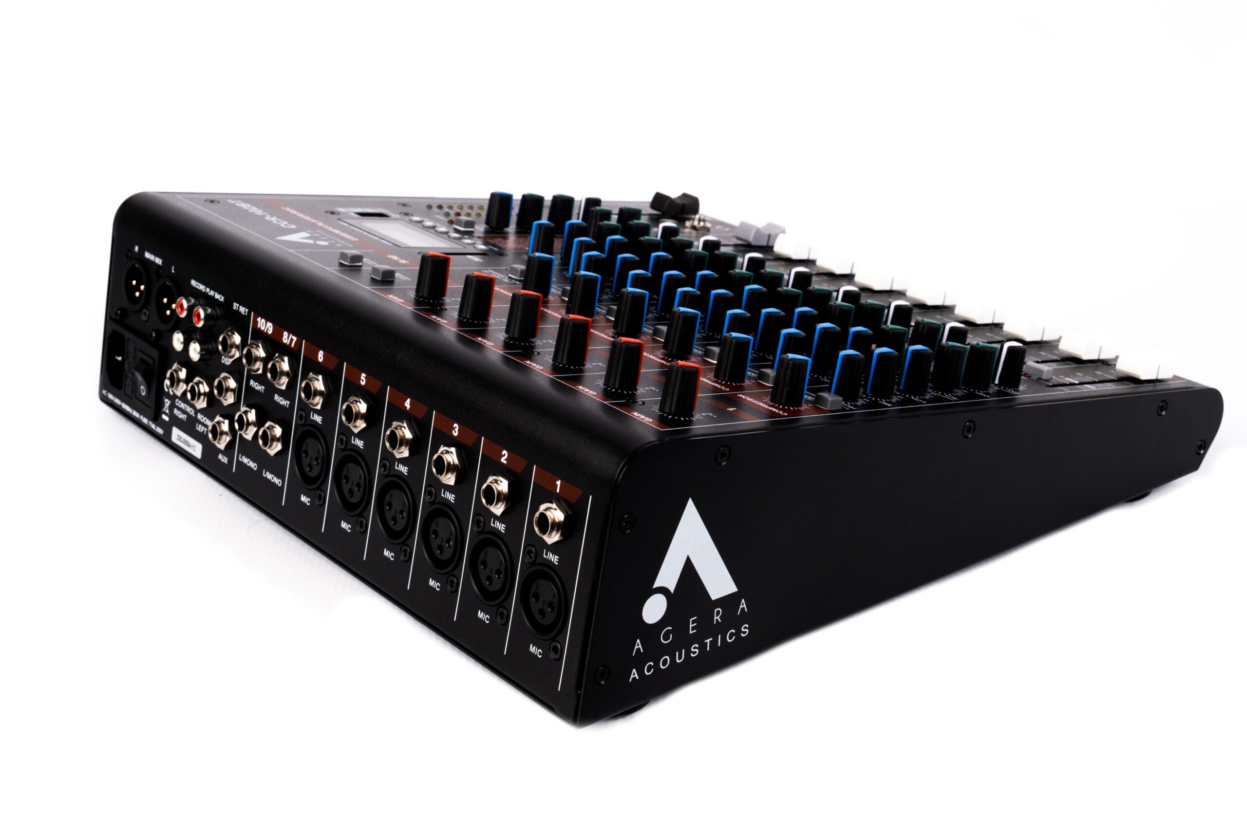 Agera Acoustics CCR-102BT 10-Channel Analog Mixer – Bluetooth, USB, SD, MP3 Playback, Built-in Effects & Compressors