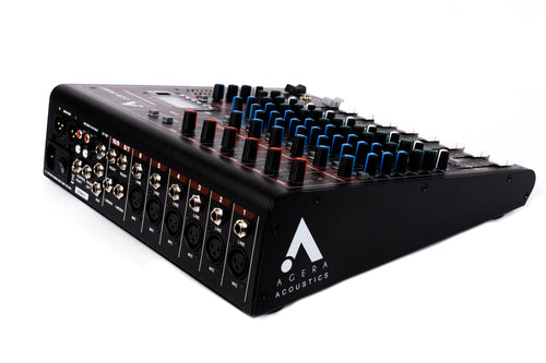 Agera Acoustics CCR-102BT 10-Channel Analog Mixer – Bluetooth, USB, SD, MP3 Playback, Built-in Effects & Compressors