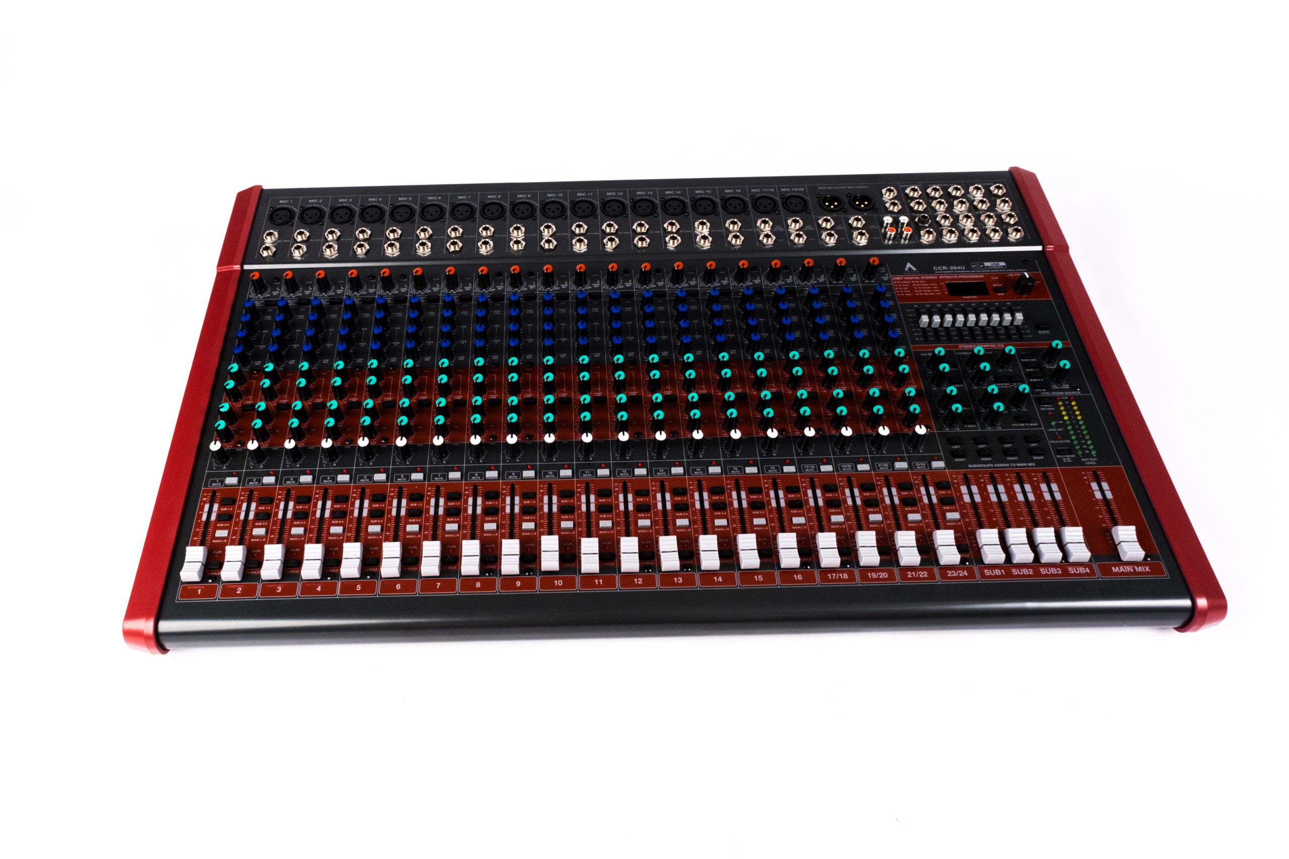 Agera Acoustics CCR-264U 26-Channel Analog Mixer with USB & FX