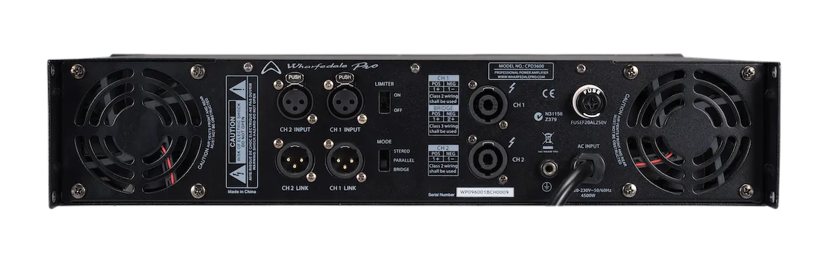 Wharfedale CPD2600 - 2 x 1000w Amplifier