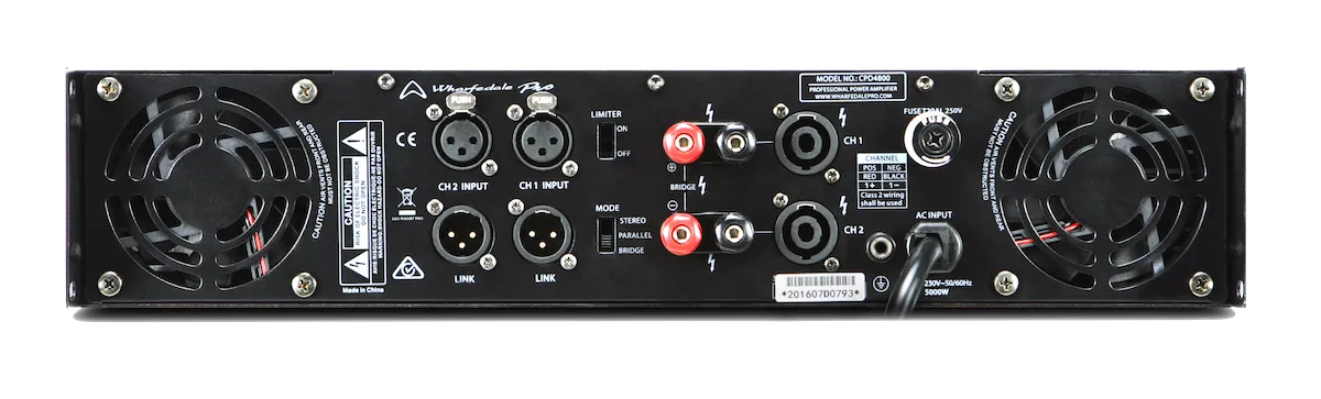 Wharfedale Pro CPD4800 - 2 x 1500W @ 4Ω Power Amplifier