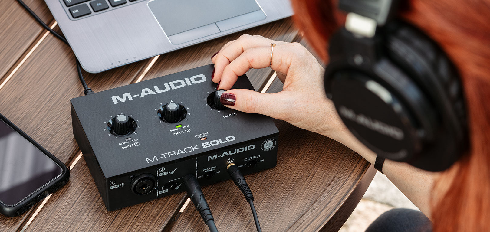 M-Audio M-Track Solo USB Audio Interface – 48kHz 2-Channel Recording with Crystal™ Preamps