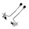 DW DWSM2224 Bass Drum Hoop Clamp-On Spur Set - Chrome