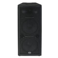 Black speaker on a white background