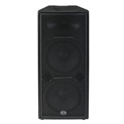 Black speaker on a white background