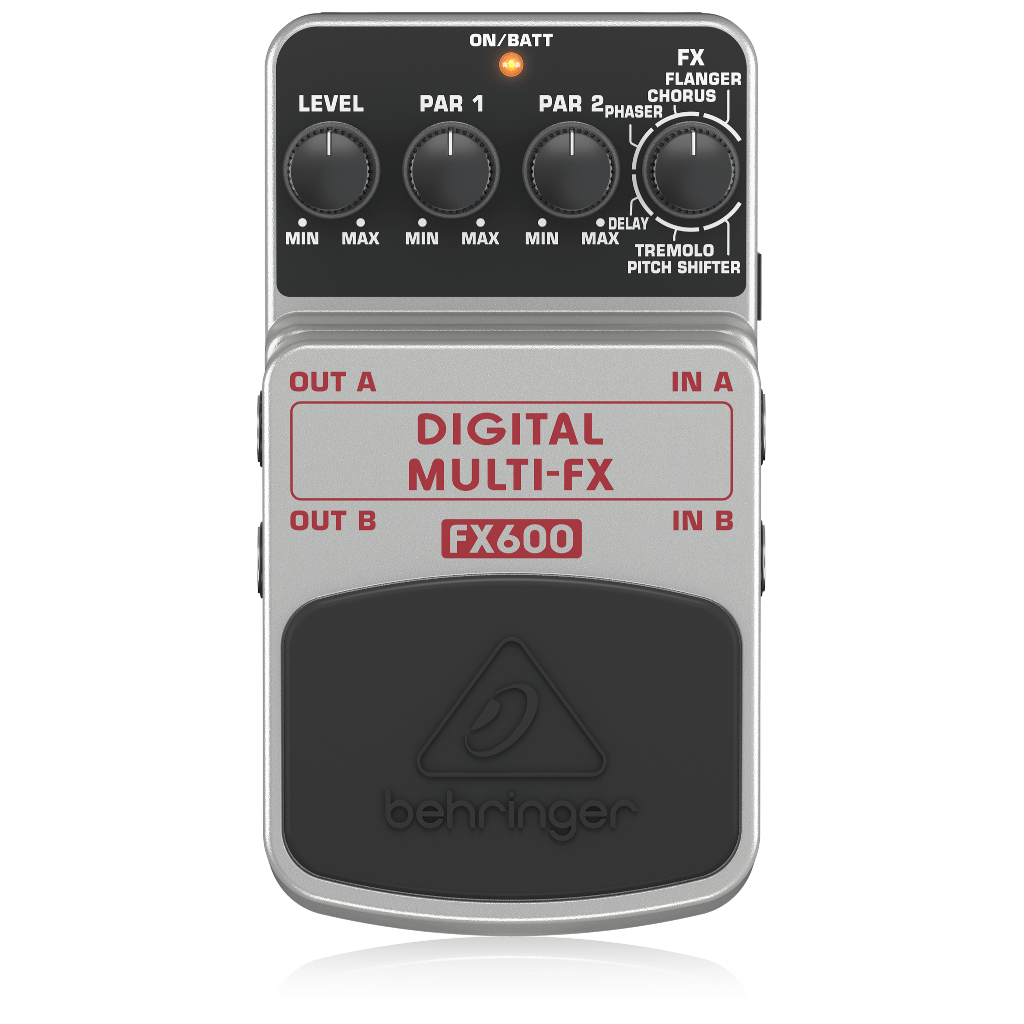 Behringer FX600 Digital Multi-FX Pedal – 6 Effects in One Compact Stompbox