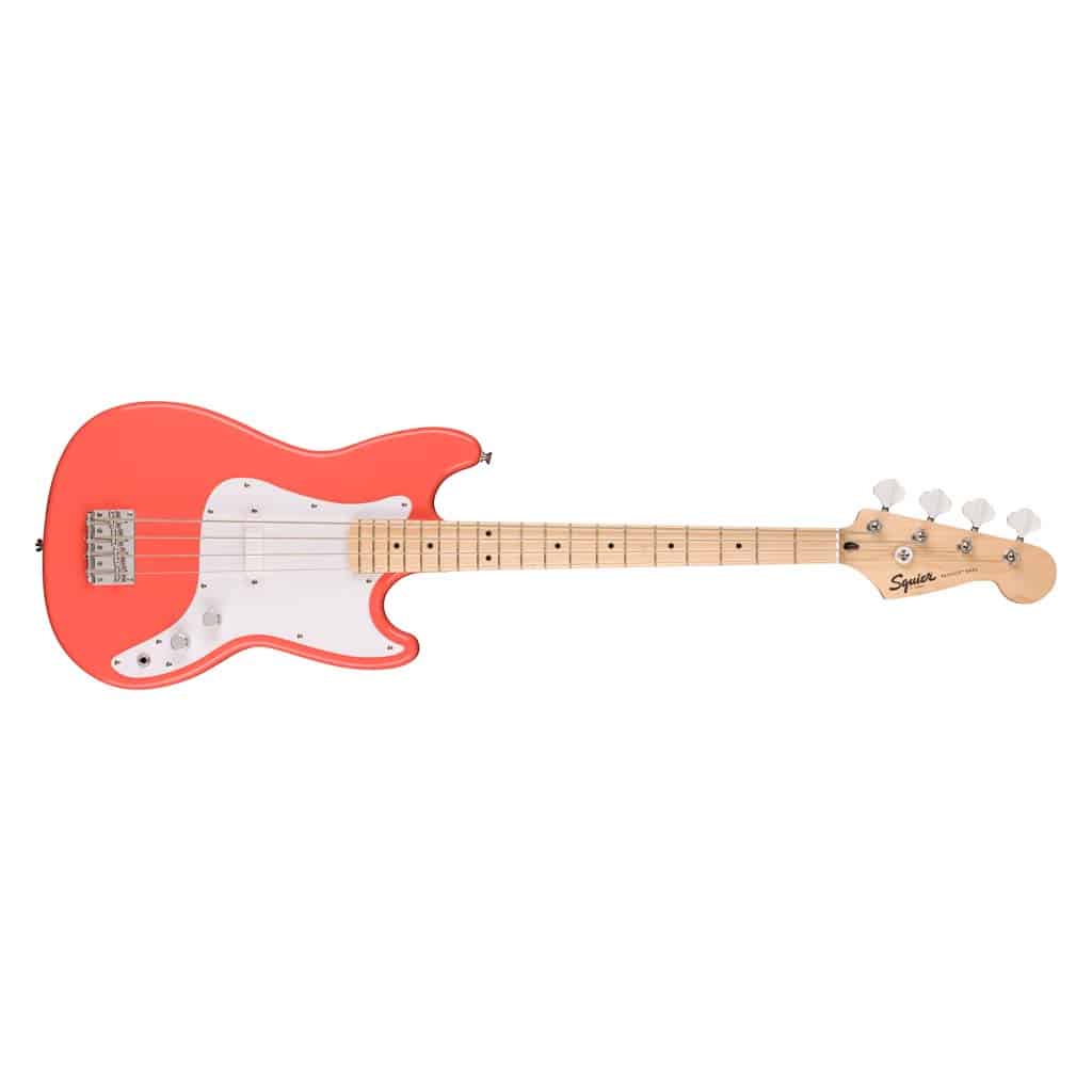 Squier Sonic Bronco Bass - Tahitian Coral