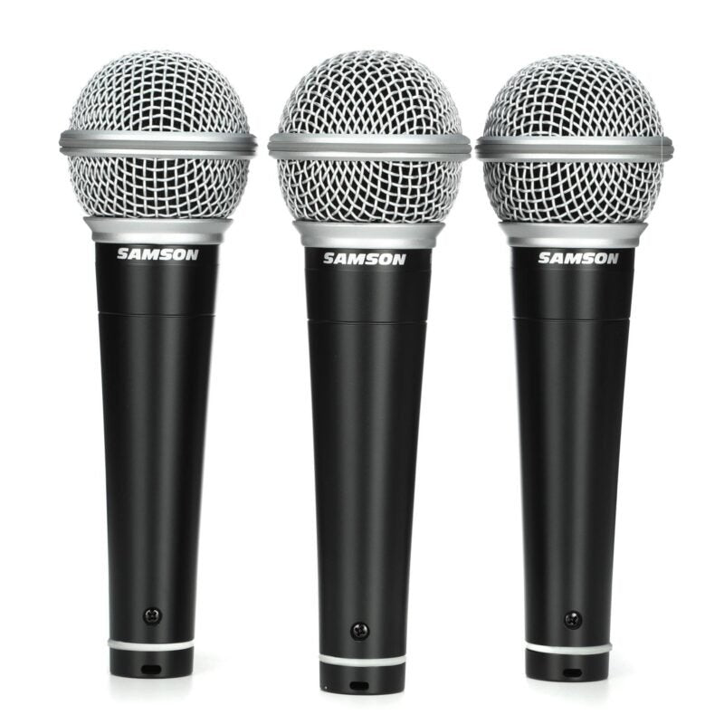 Samson R21S Dynamic Microphone 3-Pack