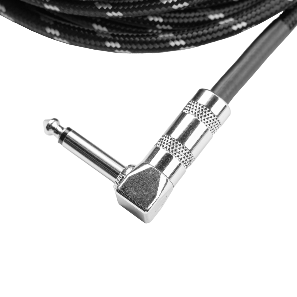 Gator Cableworks Backline 6.1m Braided Instrument Cable - Black/Grey