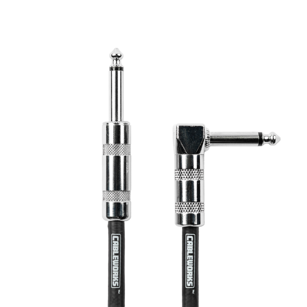 Gator Cableworks Backline 6.1m Braided Instrument Cable - Black/Grey