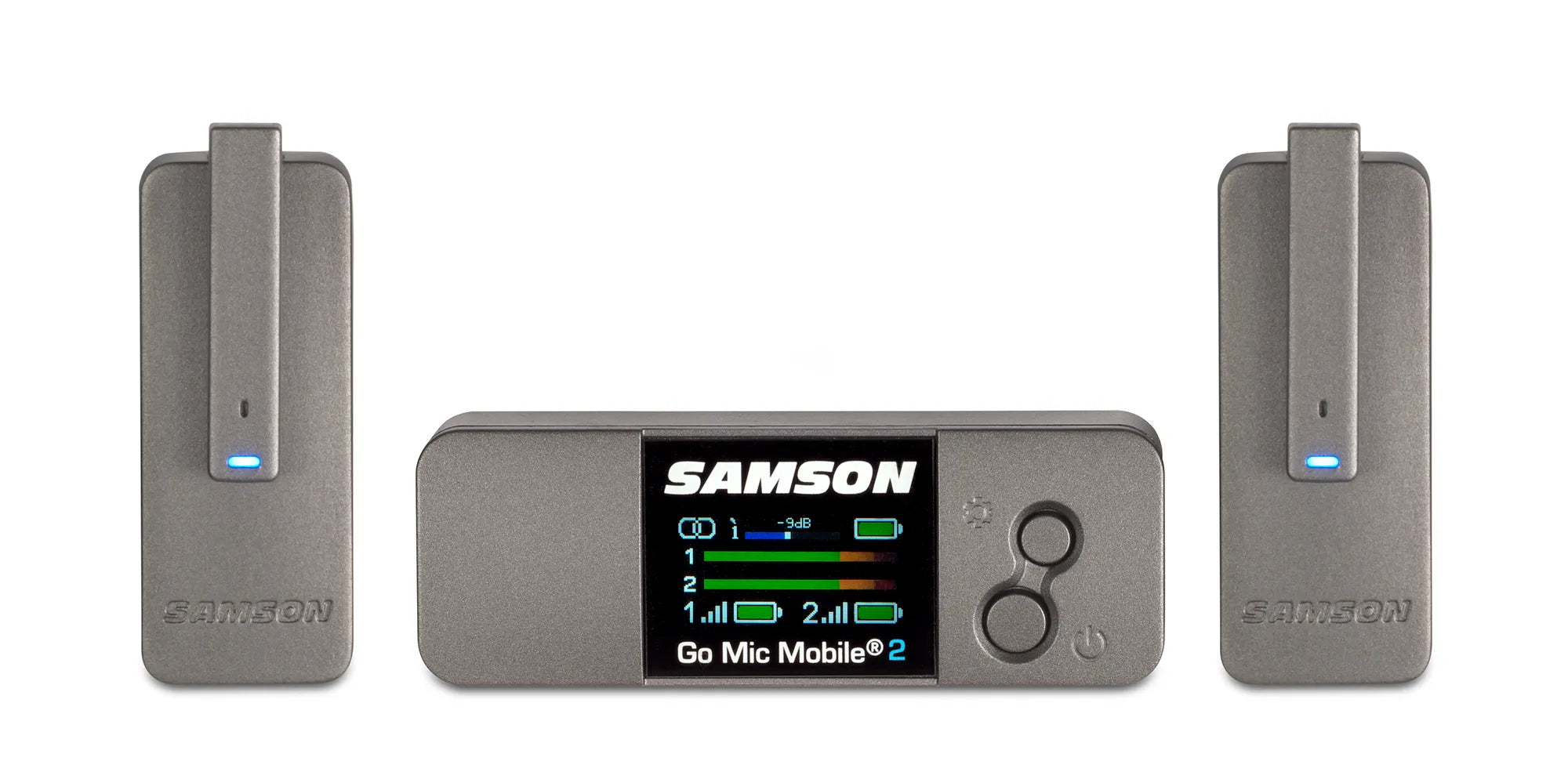 Samson Go Mic Mobile® 2 – Dual-Channel Digital Wireless System for Mobile Video