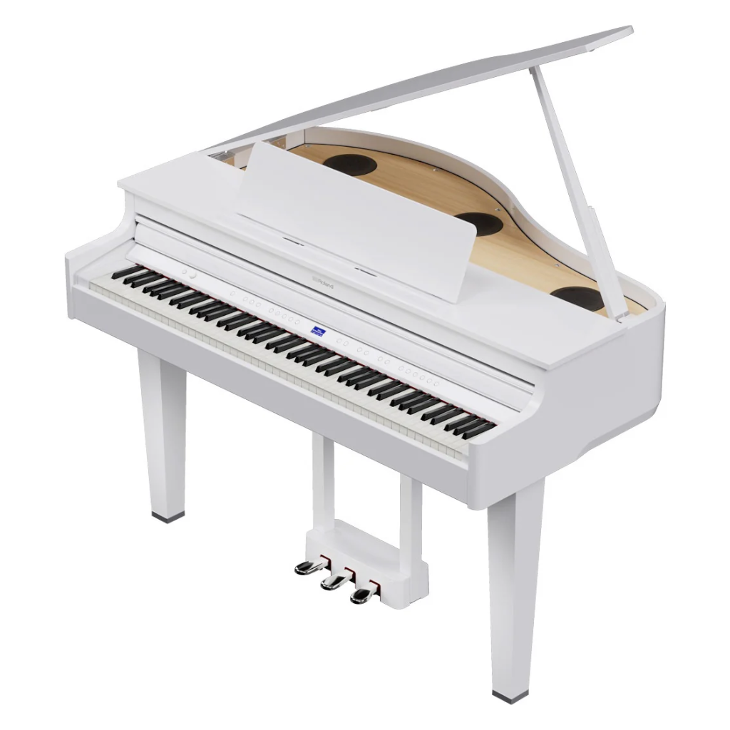 Roland GP-6 Digital Baby Grand Piano – Polished White