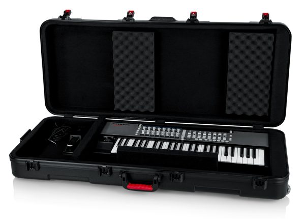 GATOR GCTSA-KEY61 TSA ATA MOLDED 61-NOTE KEYBOARD CASE WITH WHEELS