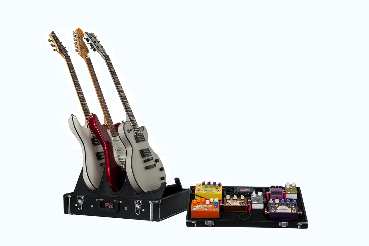 Gator GW-GIGBOXJR Gig-Box Jr. Pedal Board and Guitar Stand Case