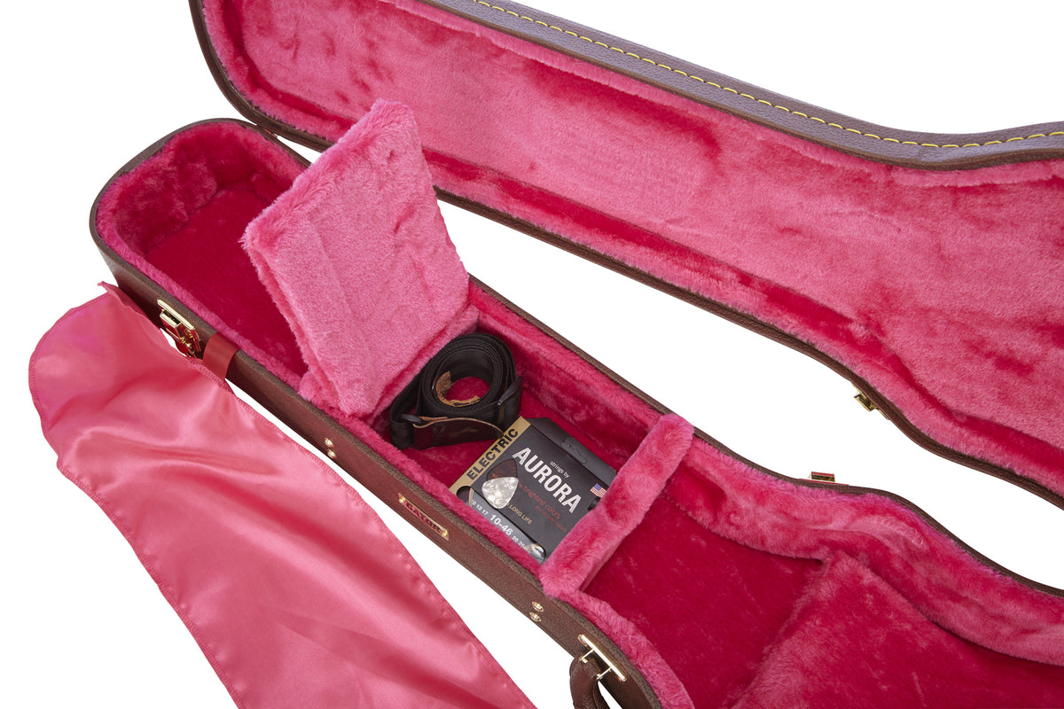 Gator Cases GW-LP-BROWN Deluxe Wood Guitar Case - Brown