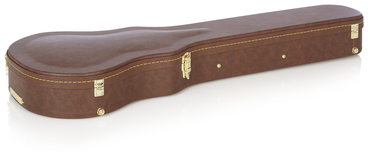 Gator Cases GW-LP-BROWN Deluxe Wood Guitar Case - Brown