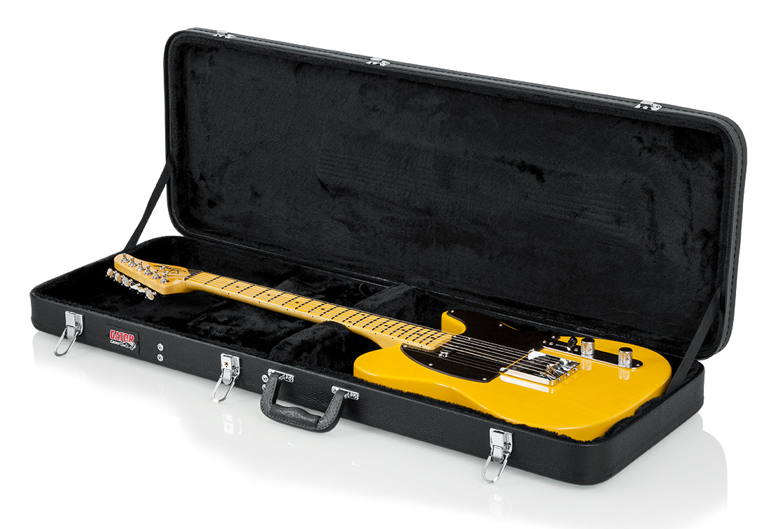 Gator GWE-ELEC Traditional Electric Guitar Wood Case - Black