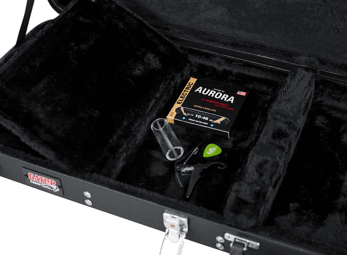 Gator GWE-ELEC Traditional Electric Guitar Wood Case - Black