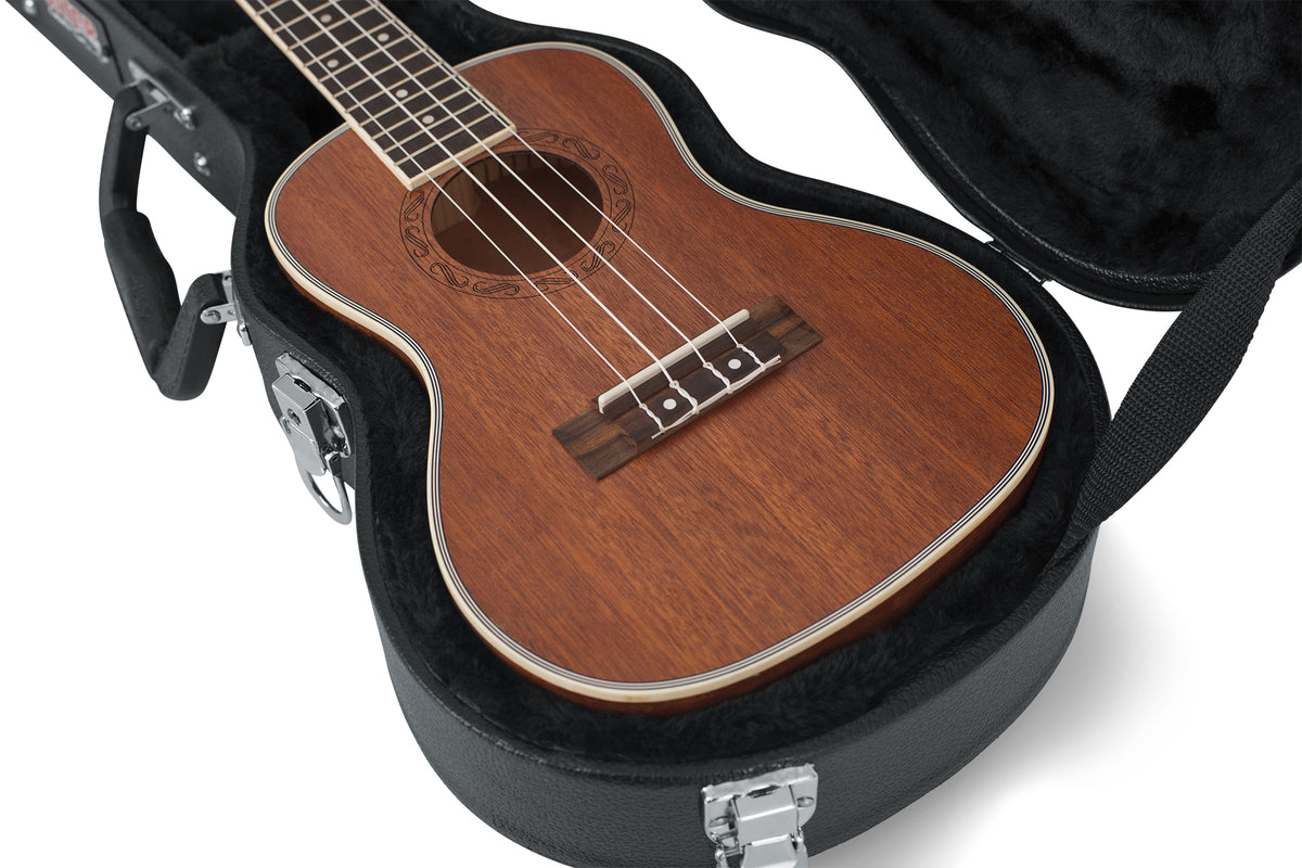 Gator Cases GWE-UKE-CON Concert Ukulele Wood Case - Black