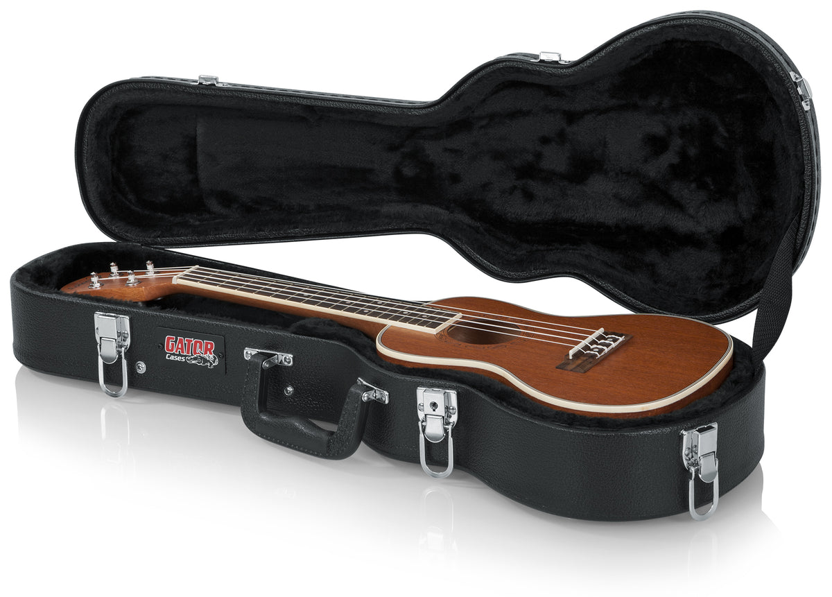Gator Cases GWE-UKE-CON Concert Ukulele Wood Case - Black