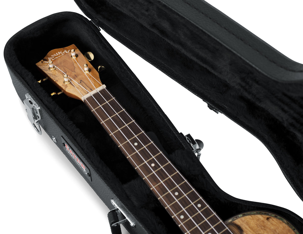 Gator Cases GWE-UKE-TEN Hard-Shell Tenor Ukulele Wood Case - Black