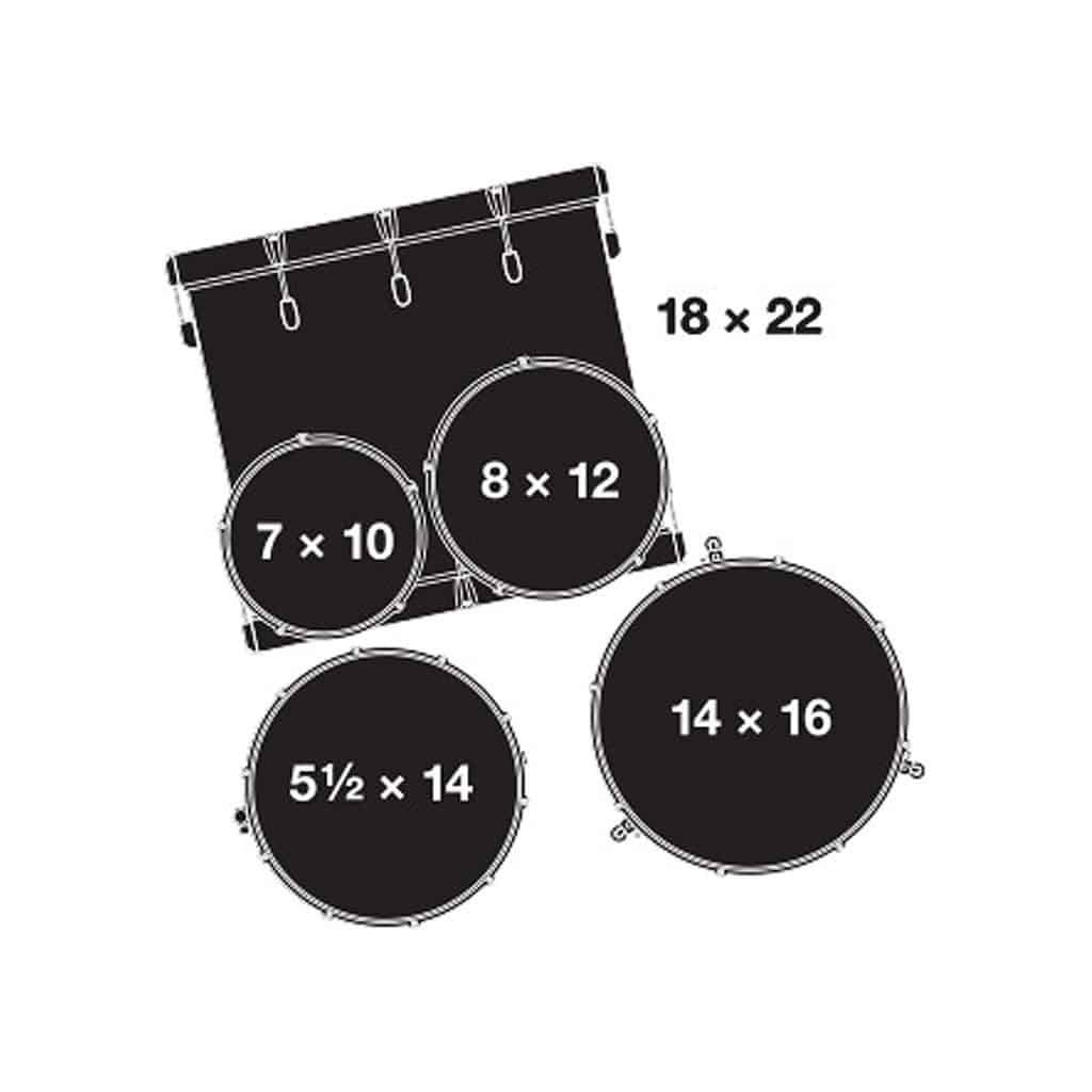 Gretsch RN2-E825 Renown Series 5pc Maple Acoustic Drum Kit – Vintage Pearl (Excludes Hardware)