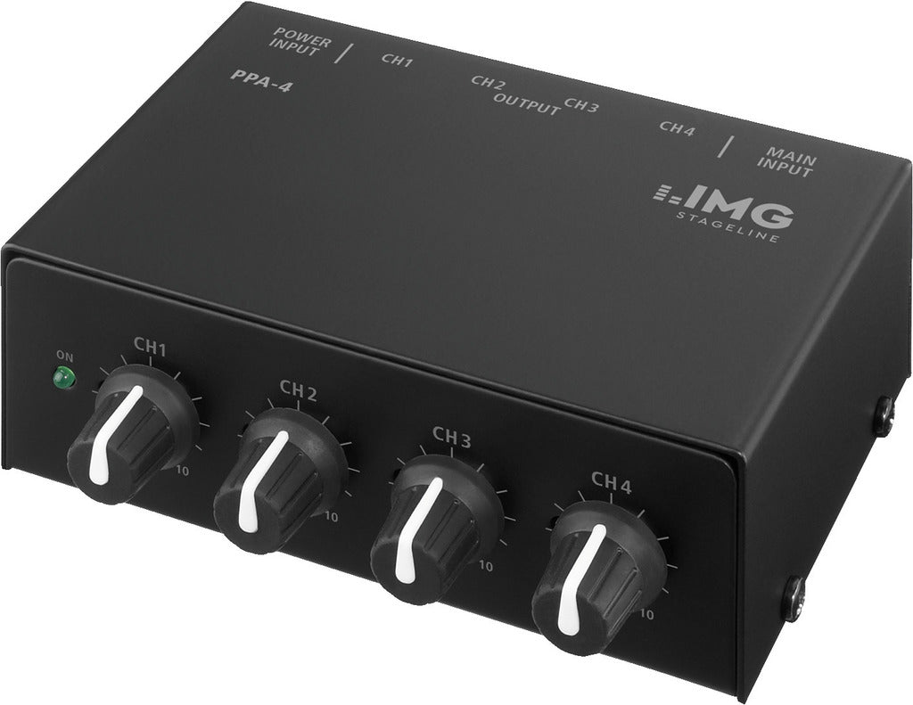 IMG STAGELINE PPA-4 STEREO HEADPHONE 4-CHANNEL AMPLIFIER