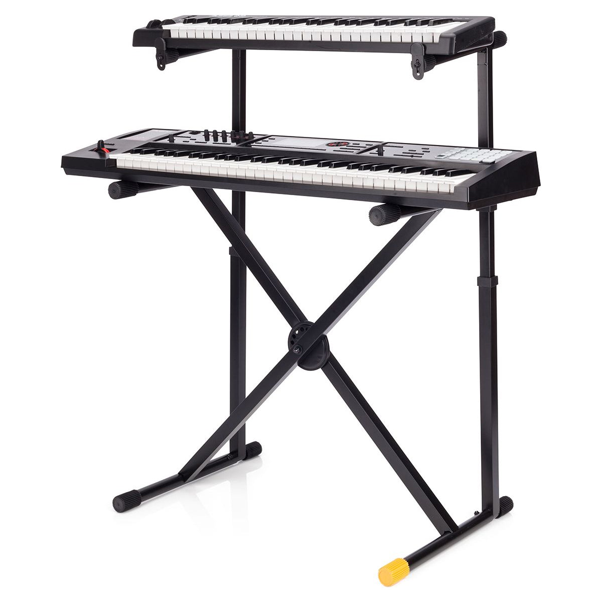 Hercules Stands KS210B EZ-LOK Double Tier X-Frame Keyboard Stand