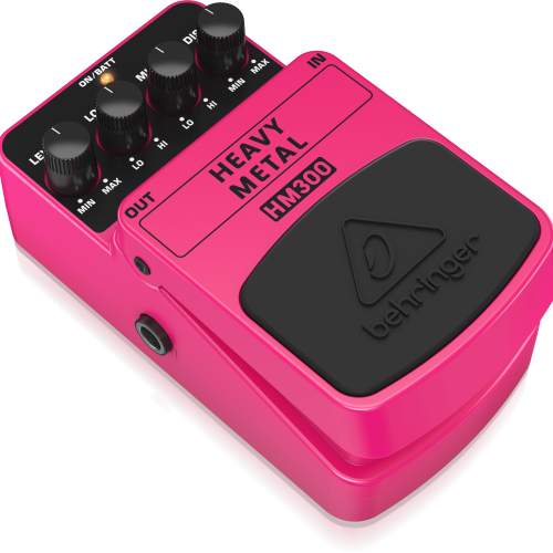 Behringer HM300 Heavy Metal Distortion Pedal – High-Gain Guitar Effect for Classic Metal Tones