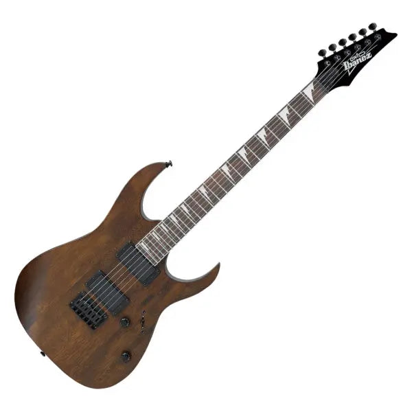 Ibanez GRG121DX Electric Guitar – Walnut Flat / Black Flat