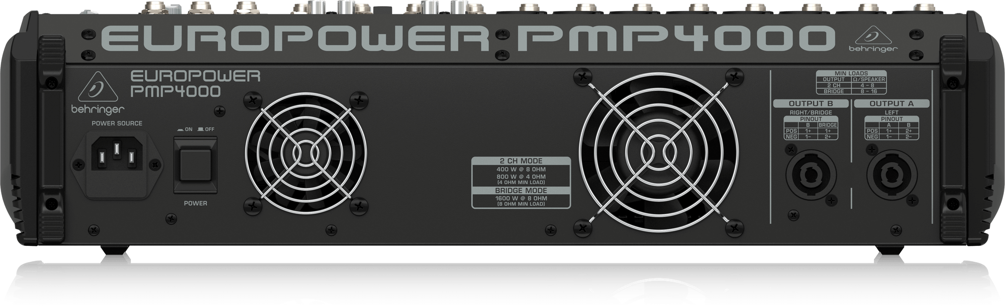 Behringer PMP4000 16-channel 1600W Powered Mixer