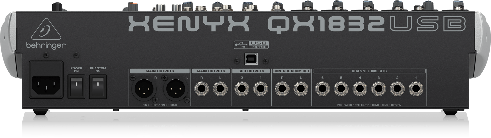 Behringer Xenyx QX1832USB Mixer with USB and Effects