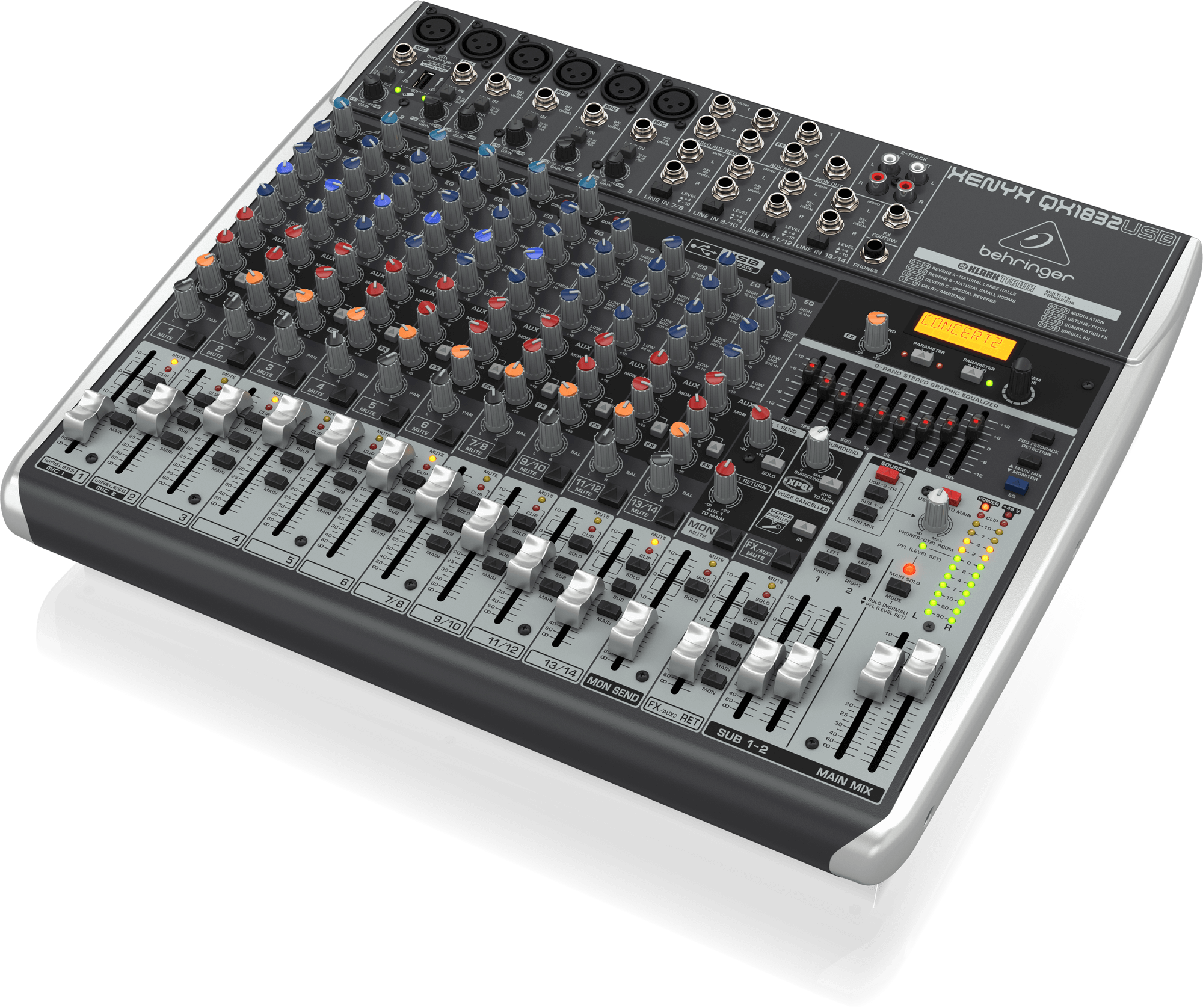 Behringer Xenyx QX1832USB Mixer with USB and Effects