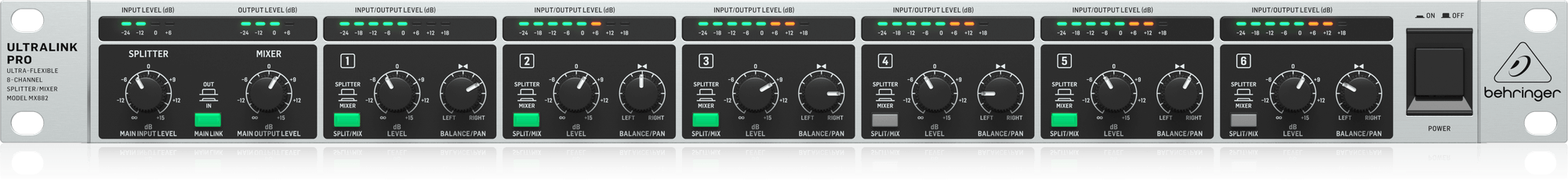 Behringer MX882 V2 Rackmount Mixer - Splitter