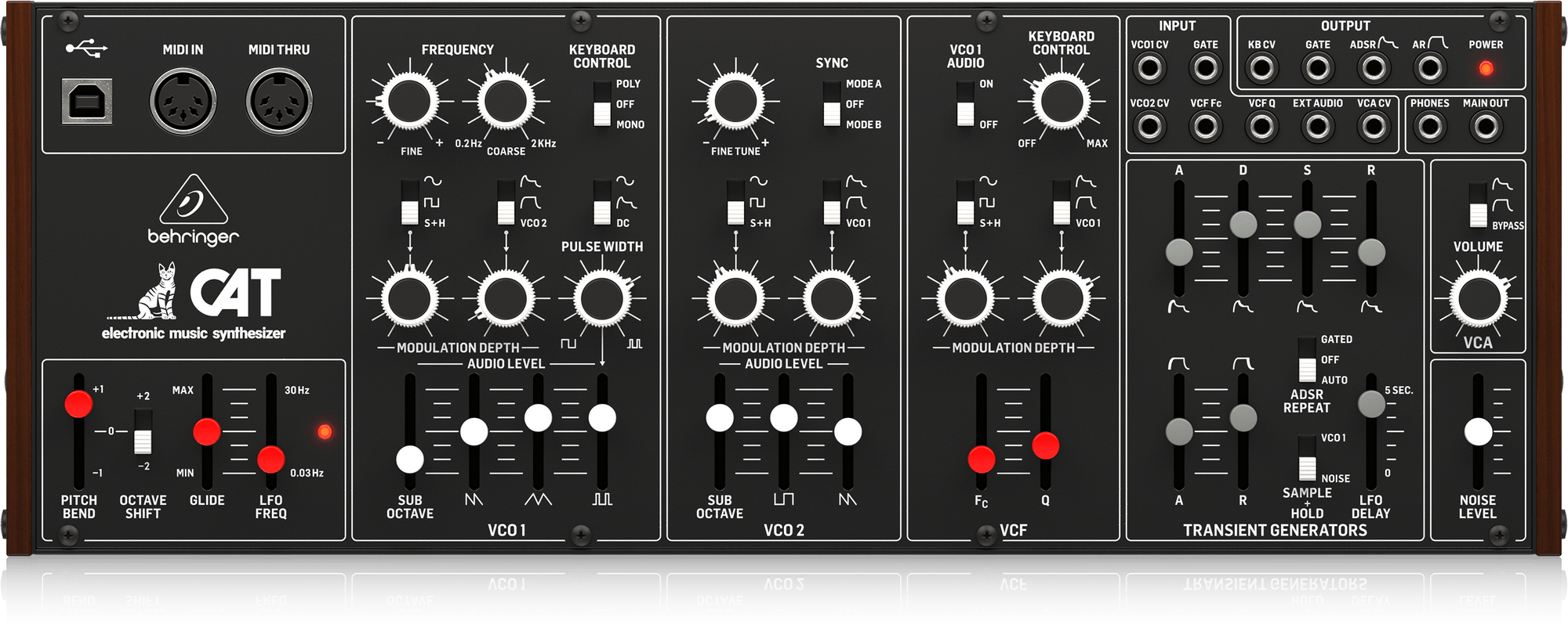 Behringer CAT Analog Synthesizer – Duophonic Vintage Synth with Dual VCOs